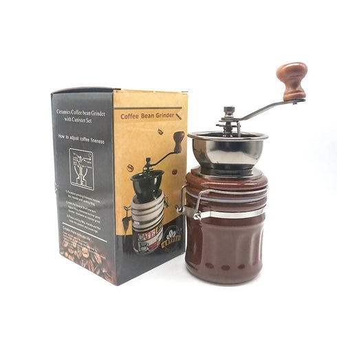 Mini Adjustable Ceramic Base Manual Coffee Grinder